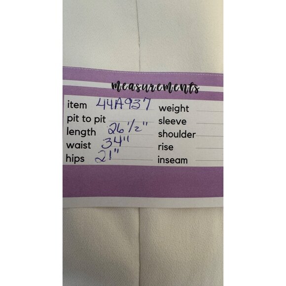 ZARA Large White Midi Skirt Back Slit 70% Viscose Blend Elegant & Versatile - Picture 11 of 13